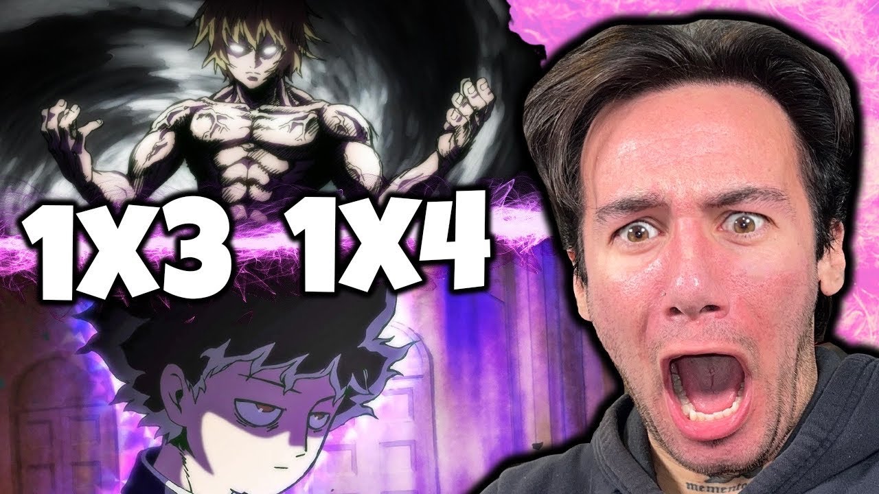 MOB PSYCHO 100 - 1x3 и 1x4 (РЕАКЦИЯ)