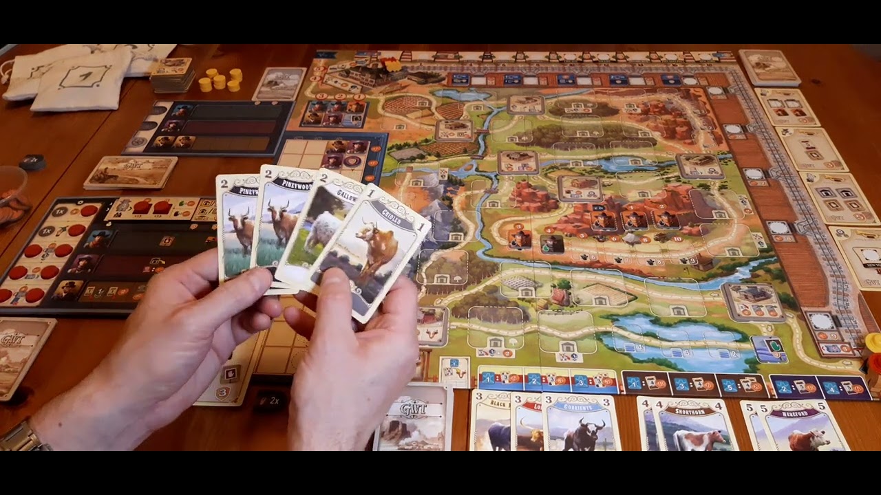 Partie solo de Great Western Trail (2ème édition)🤠🐄
