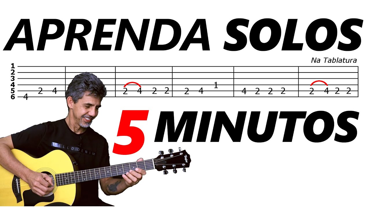 Aprenda SOLOS em 5 MINUTOS - Como escrever Tablatura - Prof. Sidimar Antunes🎸