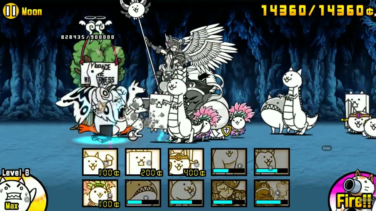 using bad luck ebisu and free cat to win in moon chaper 3 The Battle Cat