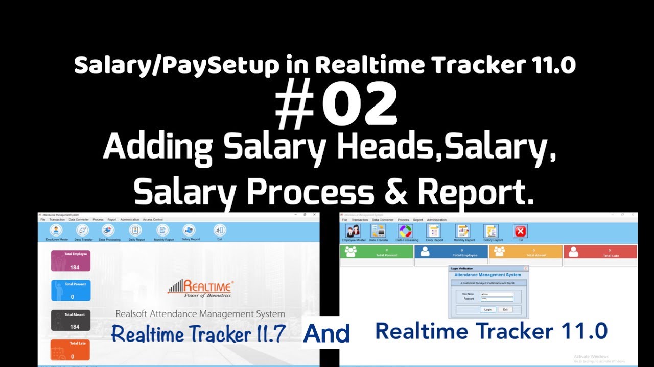 how to get Salary Report in Realtime Tracker 11.0/11.7 | Payroll Setup | Realtime Biometrics