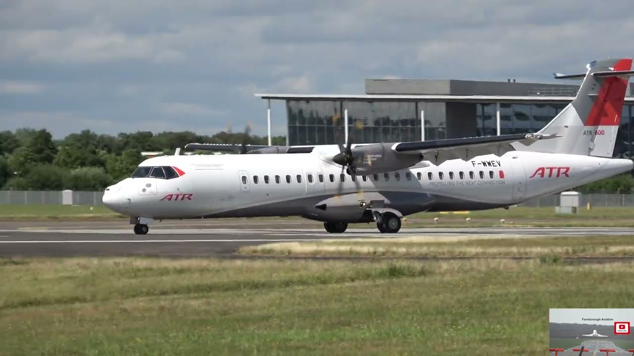 FARNBOROUGH AIRSHOW 2024. Prop Power!  Diamond Dart 750 inaugural display & ATR 72-600. 22 July 2024
