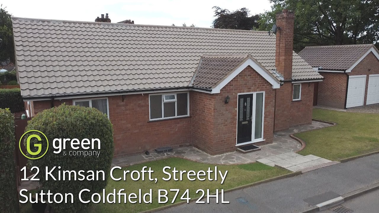 Video tour of house - 12 Kimsan Croft Streetly Sutton Coldfield B74 2HL -  Drone