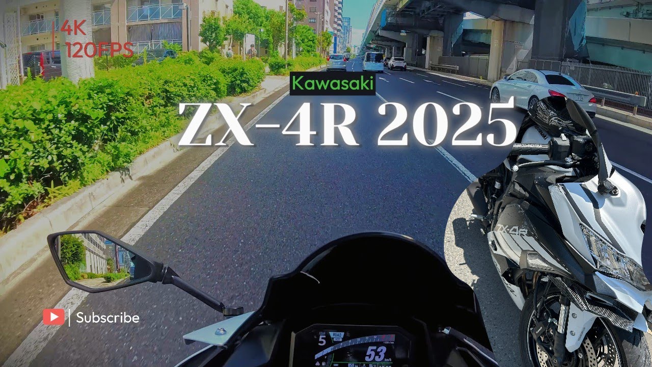 [4K] ZX-4R 修理終わり～ only exhaust sound
