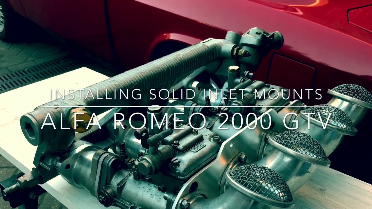 How to install Alfa Romeo 2000 GTV Solid dellorto / Weber Carburettor Mounts Part 3