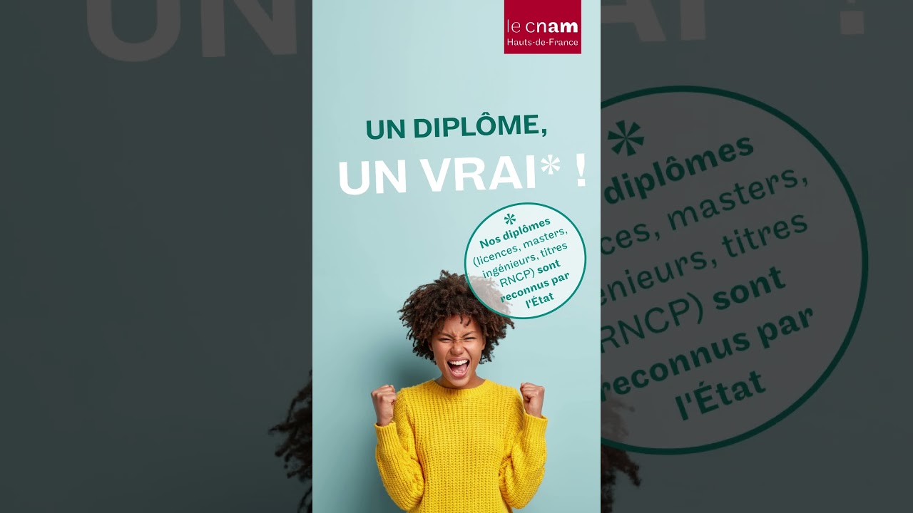 Un dipl&ocirc;me, un vrai au Cnam !  #alternance #apprentissage
