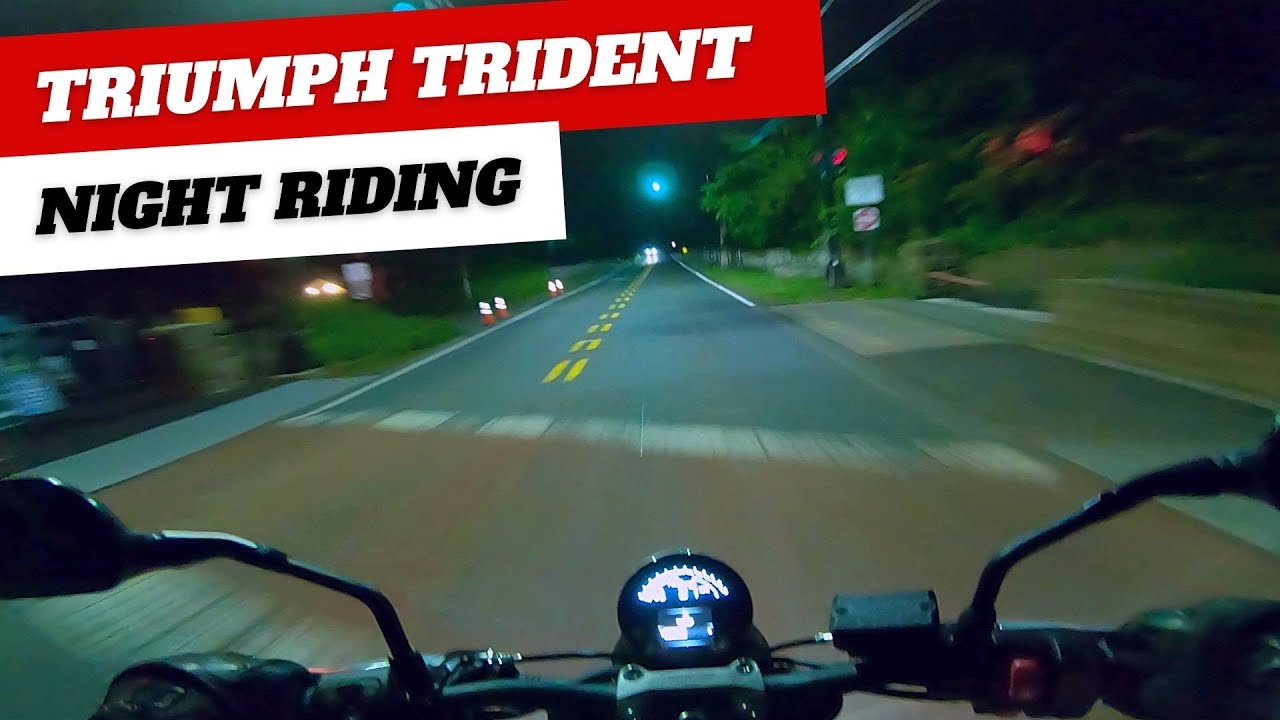Night Ride With The Triumph Trident 660