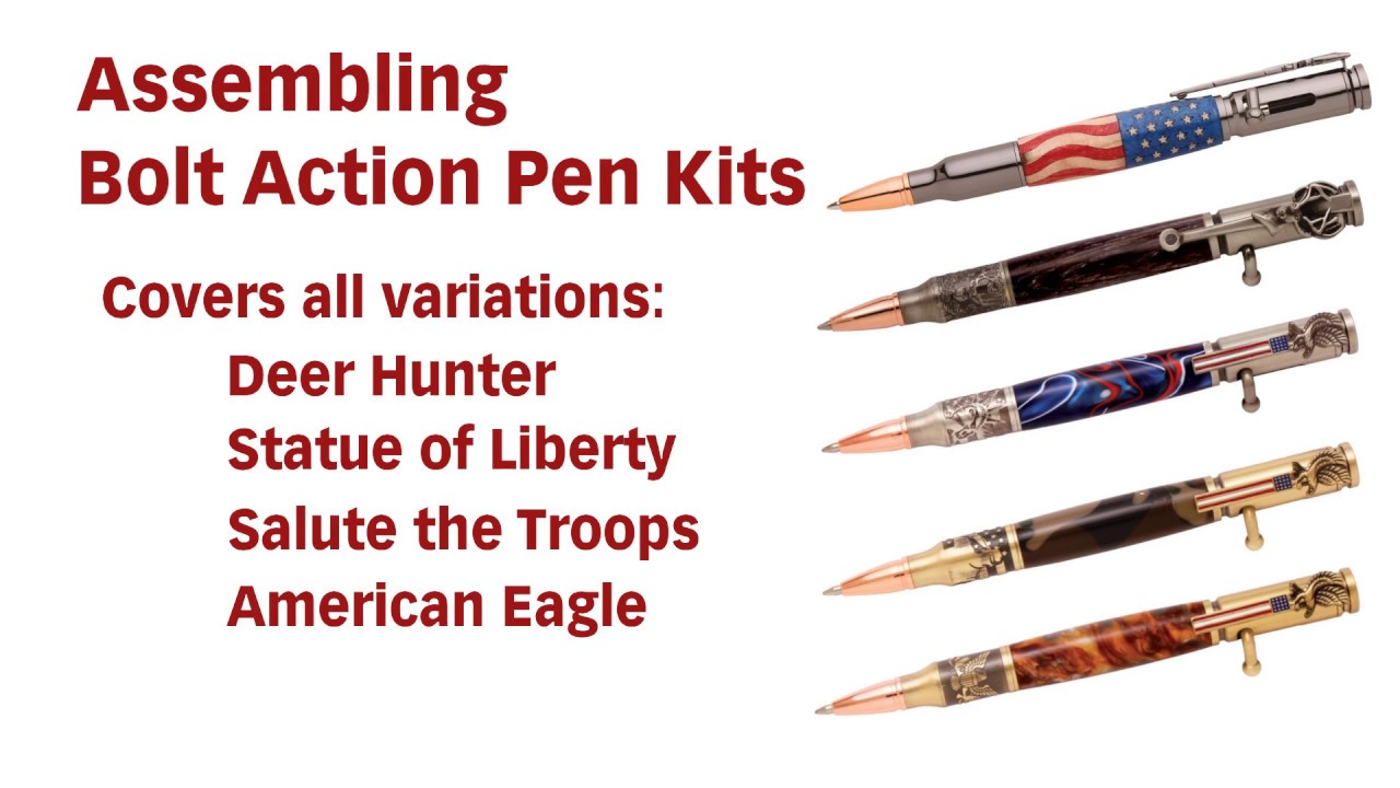 Bolt Action Pen Kit Assembly Instructions from Penn State Industries
