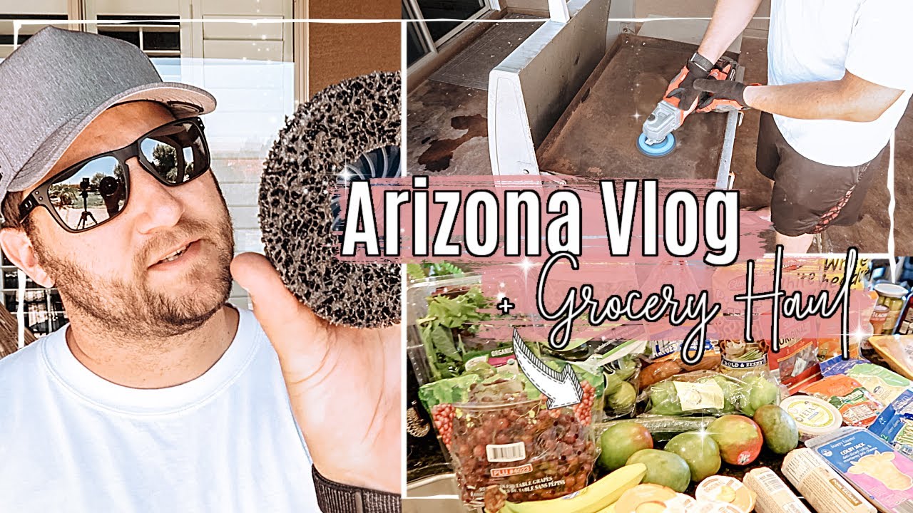 VLOG 5 | Arizona Vlog + ALDI Grocery Haul (with prices + meal plan) || Kyle & Amanda