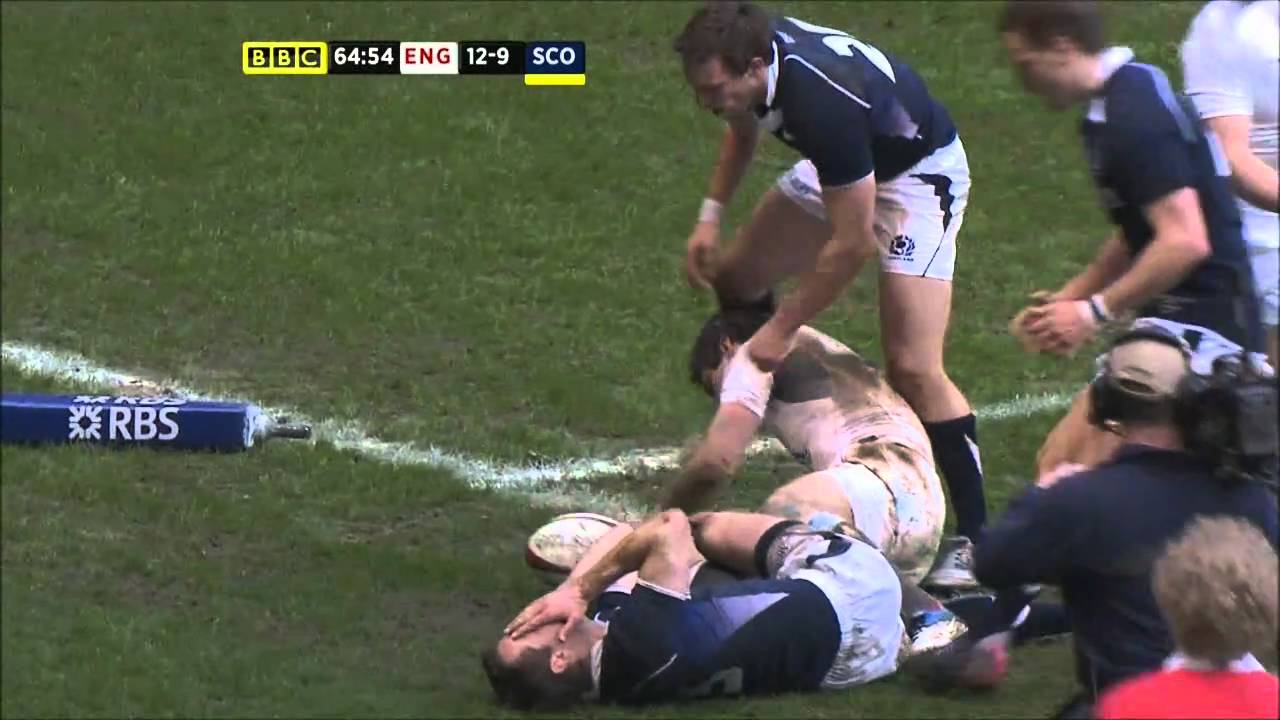 Chris Patterson Try Saving Tackle v England 12.03.2011