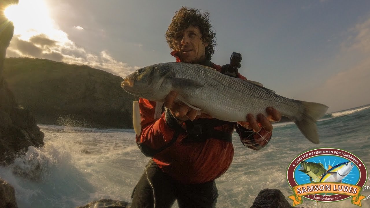 Lure Fishing For Big Sea Bass👉Double figure on bass Samson lures Pt 1