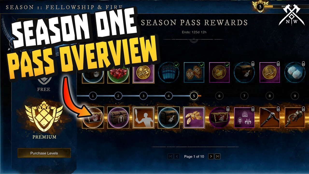 All Season Pass Rewards and How It Works! | Fellowship and Fire - New World
