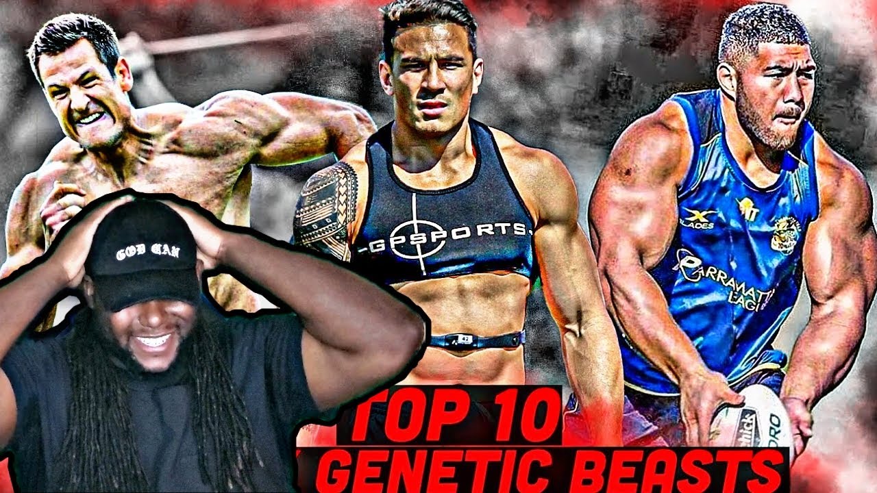 Football Player React To Top 10 GENETIC FREAKS Of Rugby | The Ultimate BEAST MODE ATHLETES