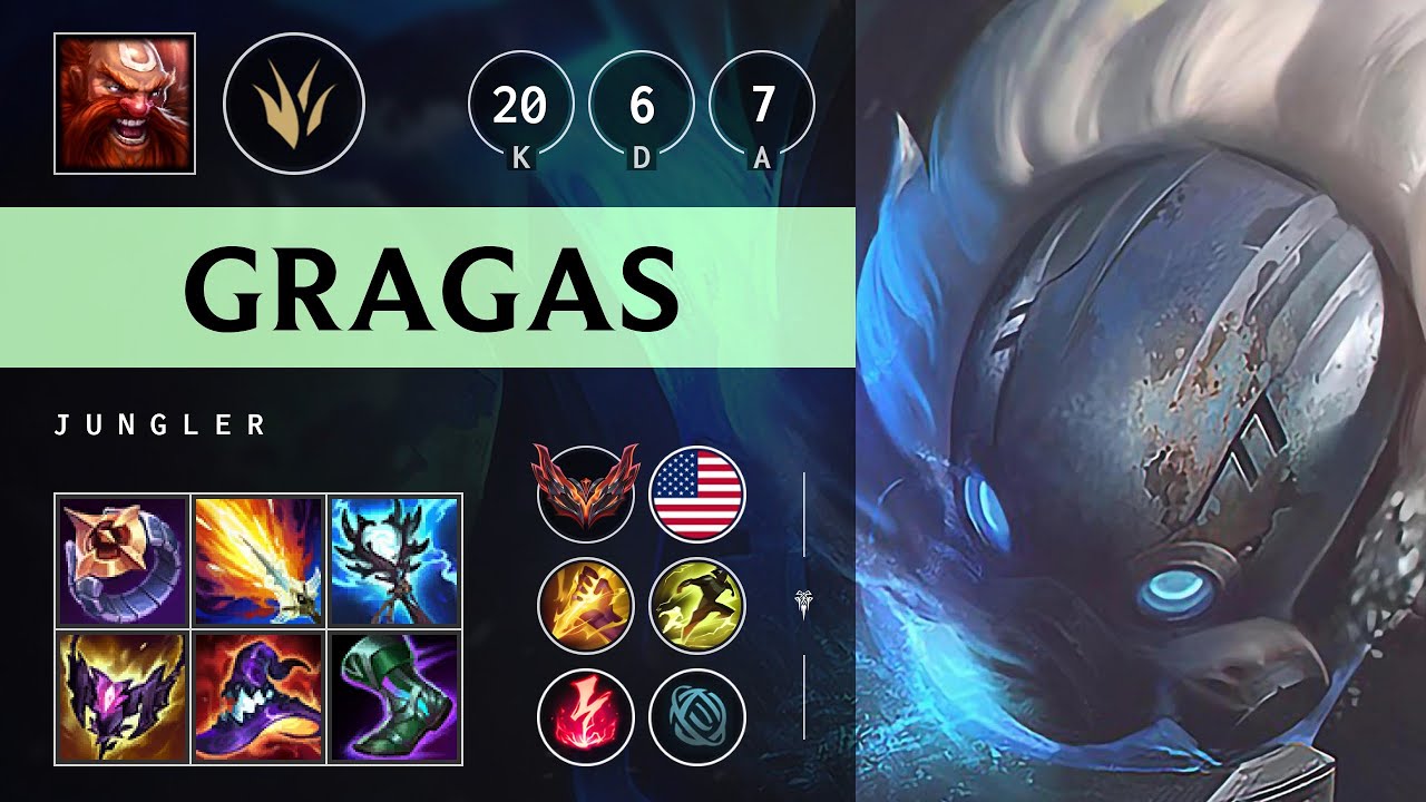 Gragas Jungle vs Ekko - NA Grandmaster Patch 25.18