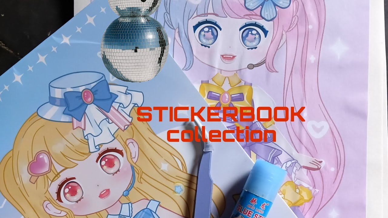 STICKERBOOK collection [[ long haired girl