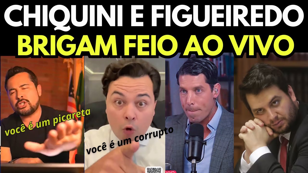 A MAIOR BRIGA DA INTERNET: PAULO FIGUEIREDO E JEFFREY CHIQUINI SEM FILTRO DEIXAM APRESENTADOR SUANDO