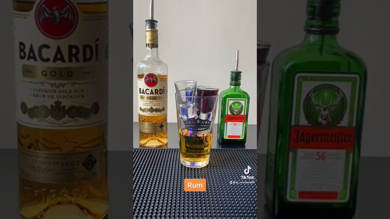 Barcardi Death Bomb Shot #rum #redbull #j&auml;germeister #shorts