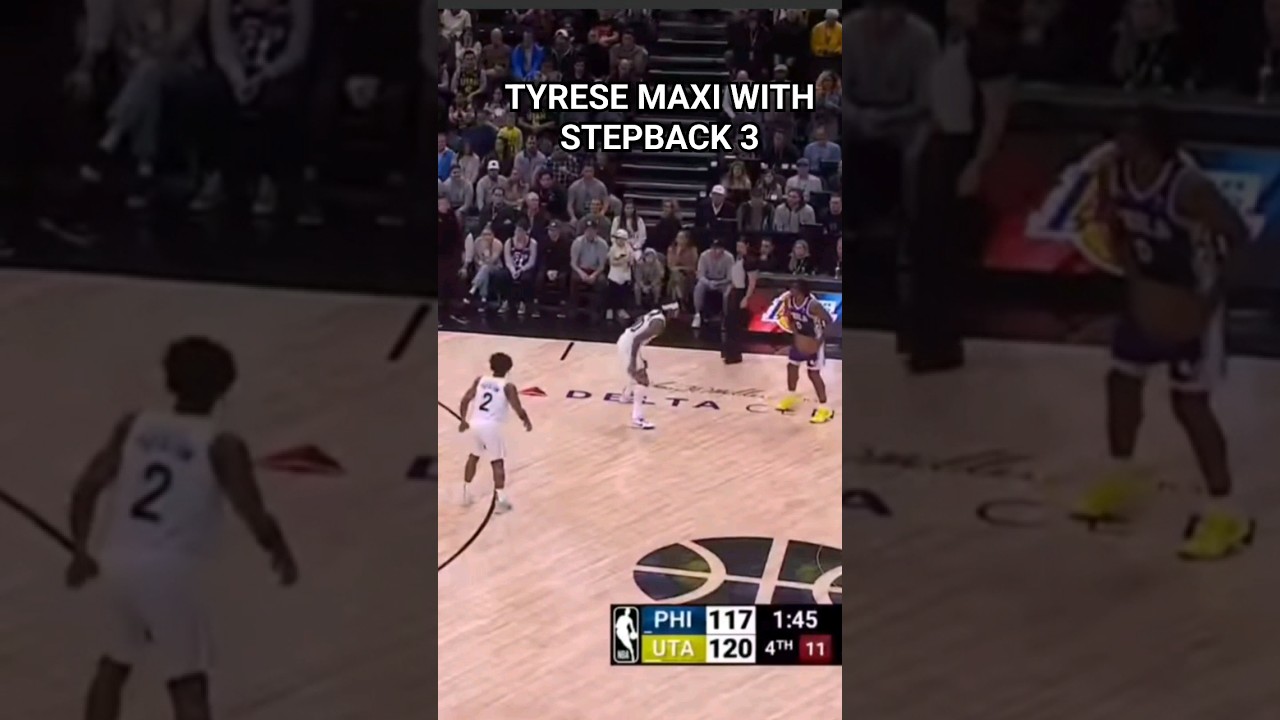 Tyrese Maxi with a Stepback 3 #nbahighlights #nba2k23 #basketball #nba