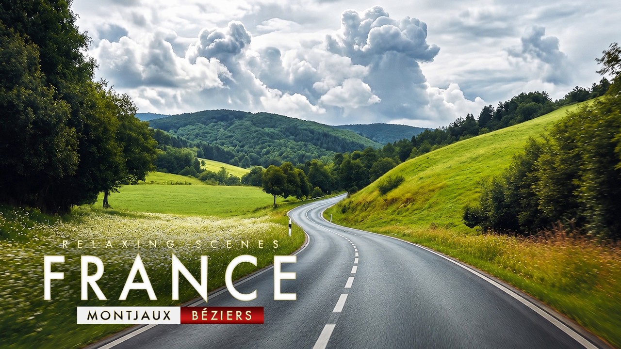 You Could Watch This Road Forever | Montjaux to B&eacute;ziers, France Scenic Drive 4K