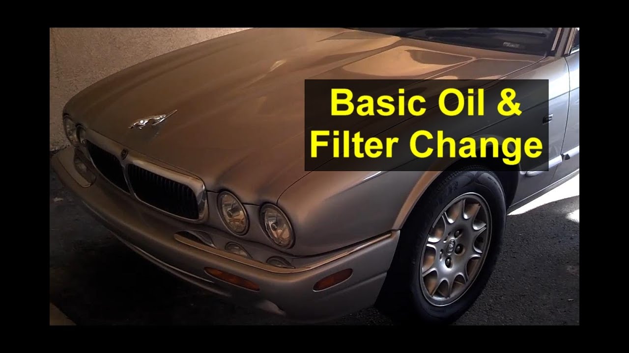 Basic oil change and filter change, Jaguar XJ8, 4.0, X308 - Auto Repair Series
