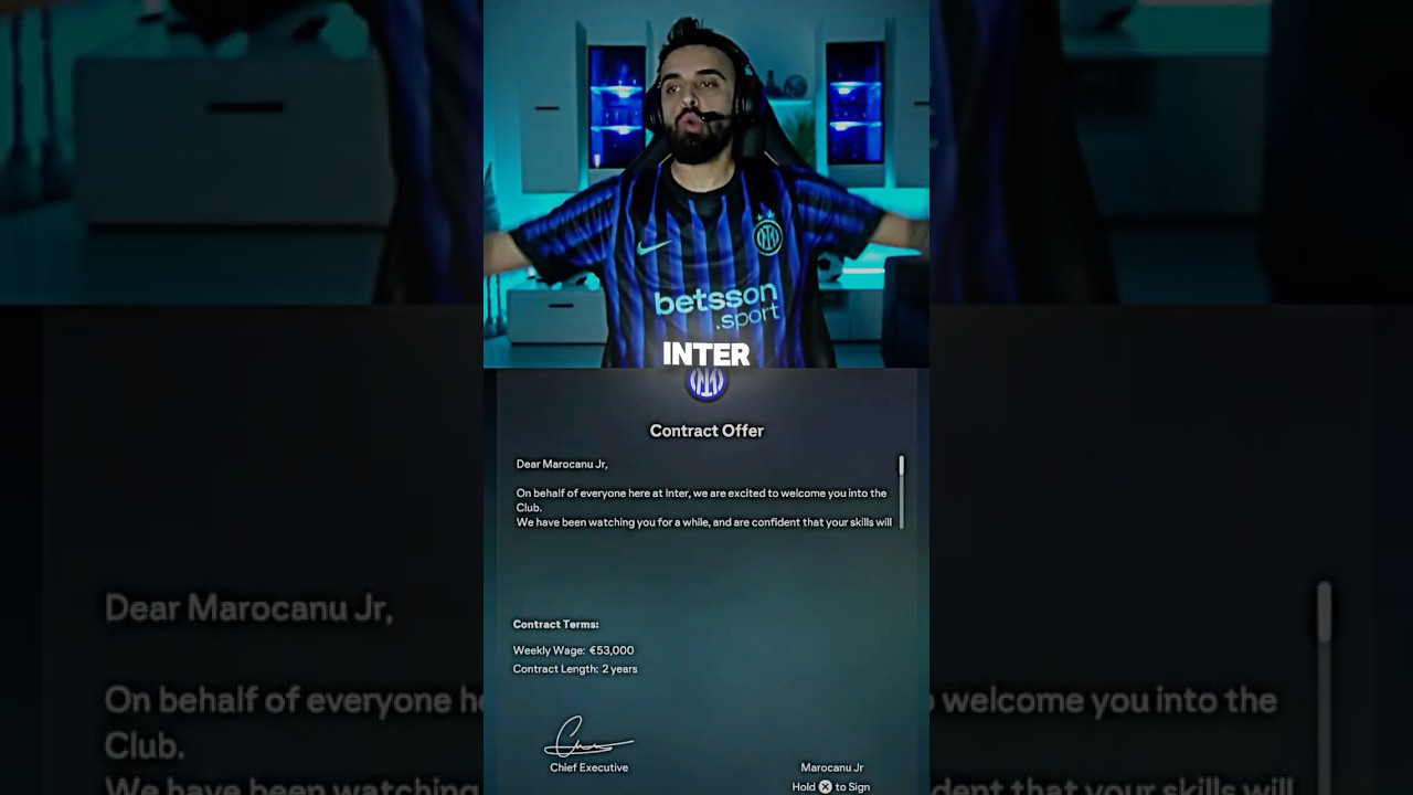 JUNIORUL A SEMNAT CU INTER🔵⚫️ #fc26 #playercareer #inter