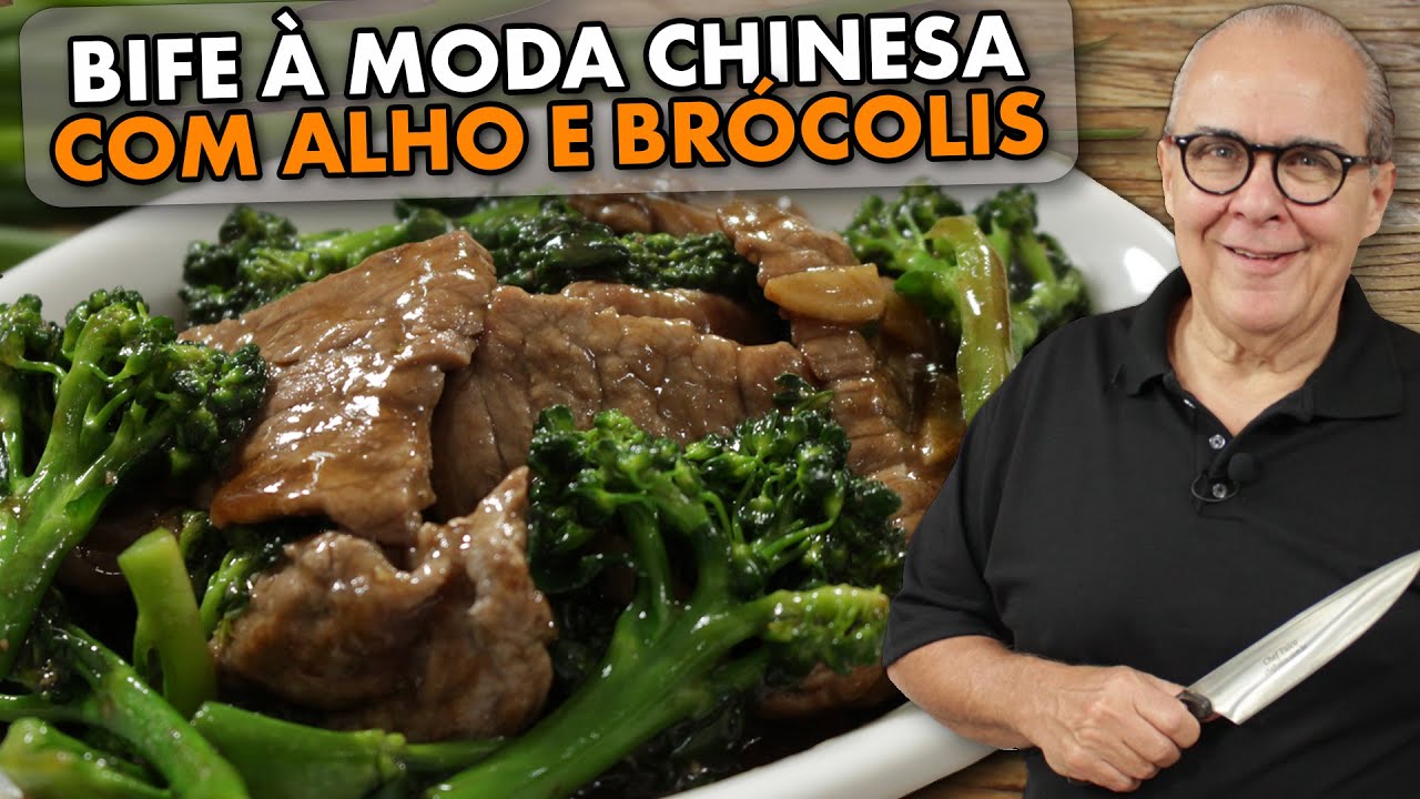 ALCATRA COM ALHO E BRÓCOLIS DO CHEF TAICO