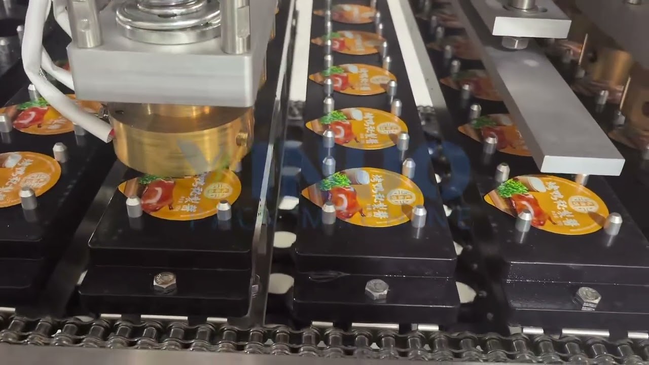 Sweet Sauce 8 Cups Filling Machine ! Chilli Sauce Tomato Paste Cups Filling Packaging Machine！