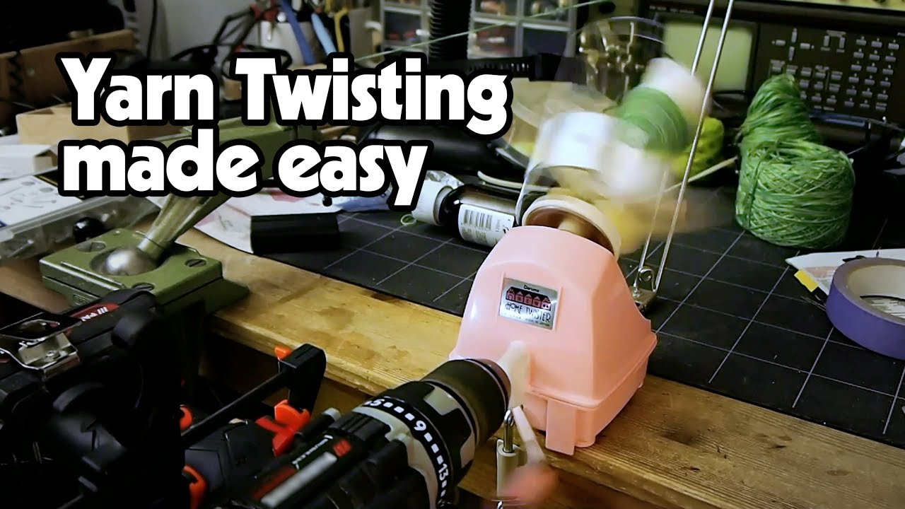 Easy yarn twisting with the Drill Twister