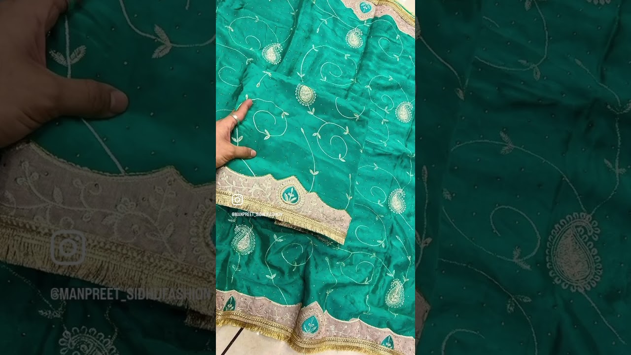 Original farkabadi suit pure natural crepe silk with chinoon Duppta