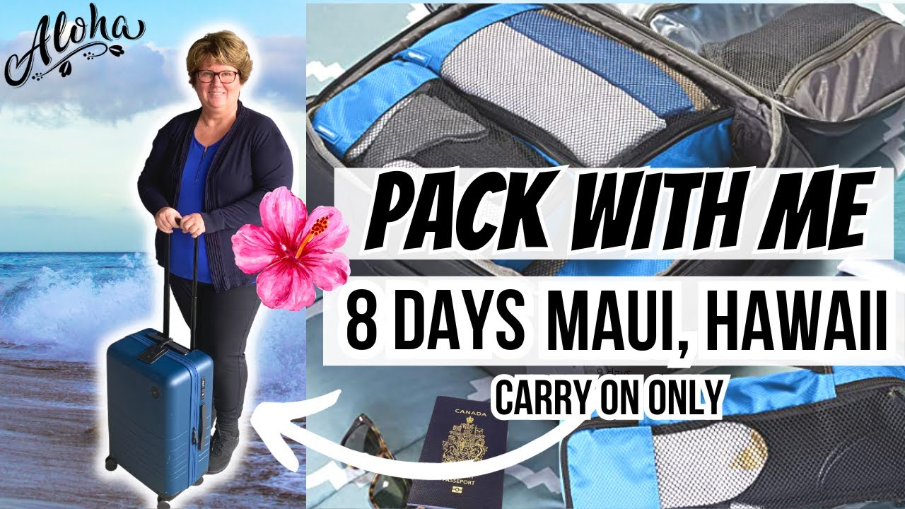 Packing for One Week in Beautiful Maui, Hawaii Carry-On Only🌺