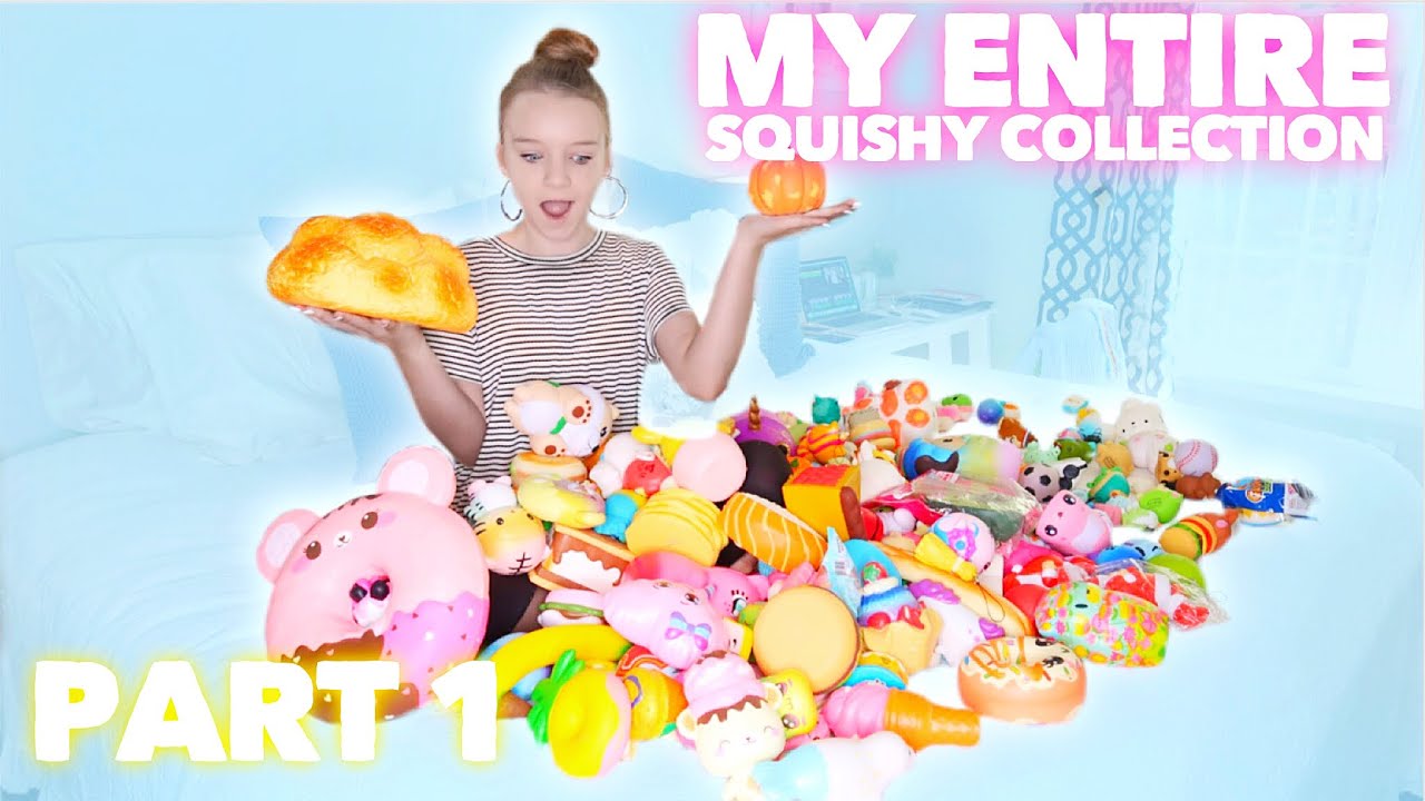 My ENTIRE Squishy Collection and COUNTING MY SQUISHIES Part 1 | Bryleigh Anne