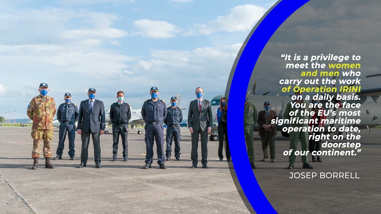 HR/VP Josep Borrell visits Operation IRINI