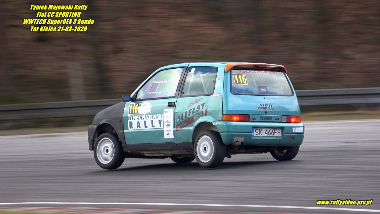 Tymek Majewski Rally - Fiat CC SPORTING - WWTECH SuperOES 3 Runda Tor Kielce 21-03-2026