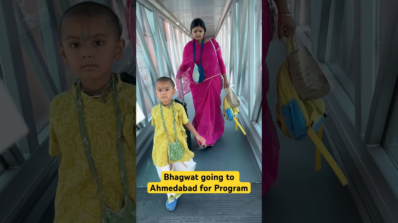 Bhagwat Going to Ahmedabad with Guruji for Preaching #viral #love #shorts #ytshorts #viralvideo