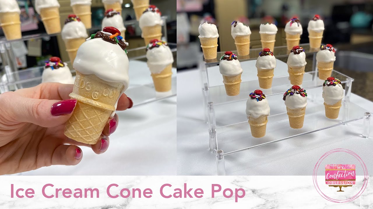 How to Make Ice Cream Cone Cake Pop