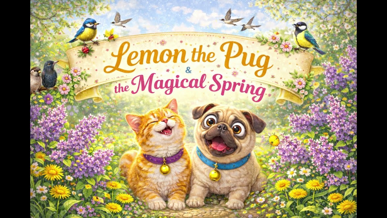 🌸 Lemon the Pug and the Magical Spring | A Beautiful Spring Story for Kids
