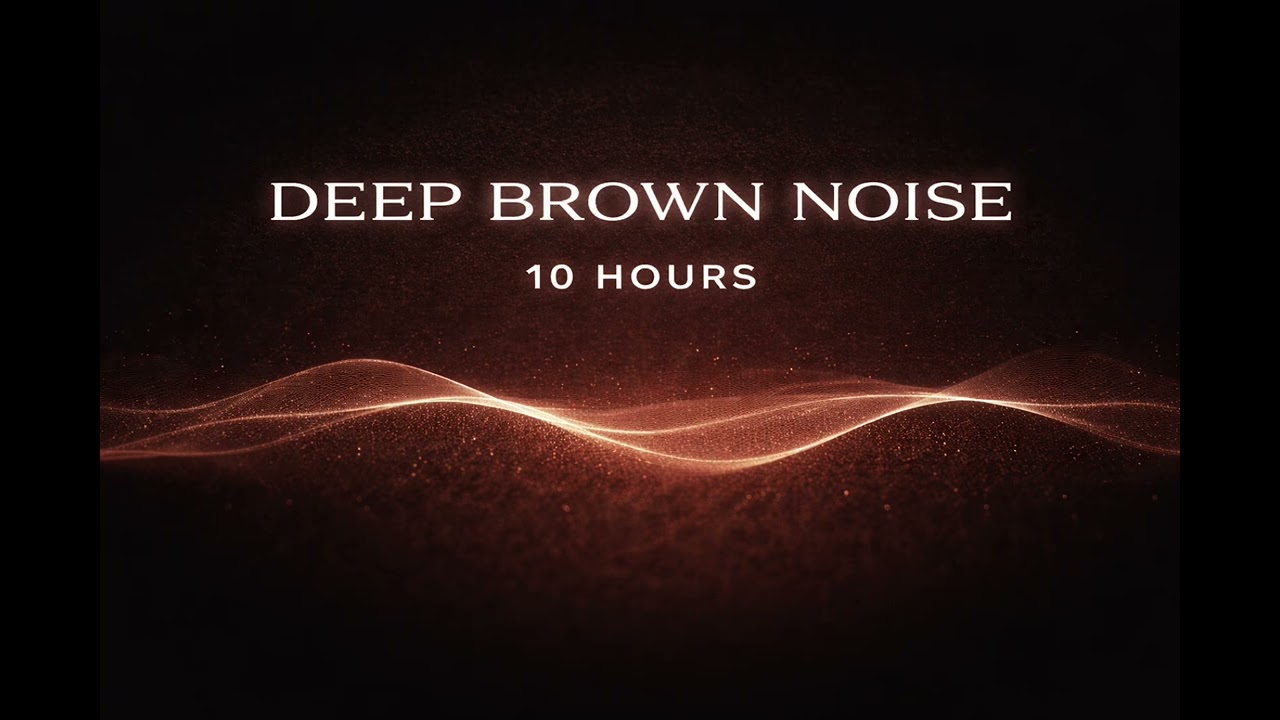 Deep Brown Noise for Sleep & Focus | 10 Hours | Black Screen