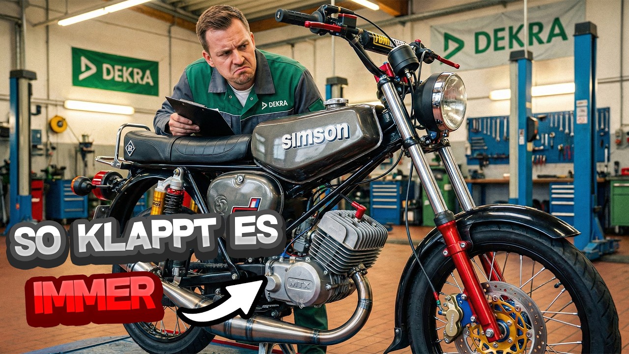 🤔 Wie man Simson Tuning Teile eintragen lässt | DEKRA Teilegutachten | Motovlog #73