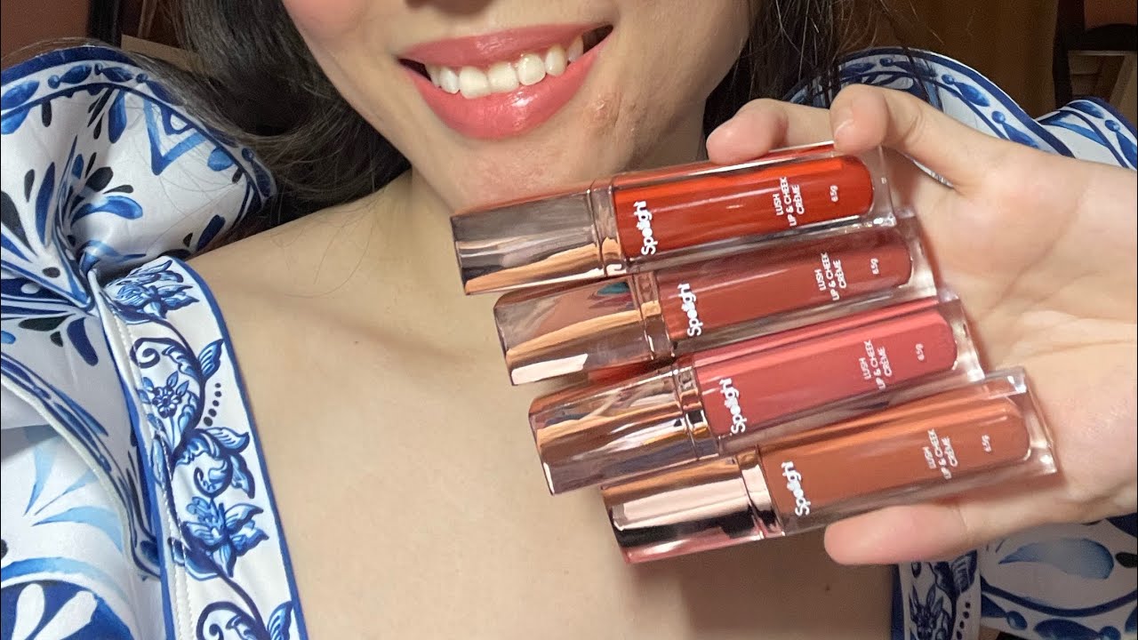 Spotlight Lush Lip and Cheek Creme Swatch Party