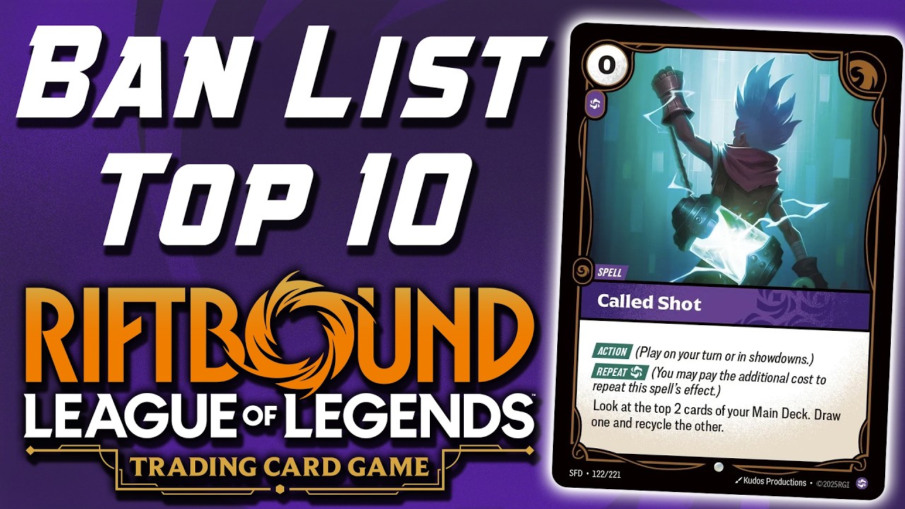 RIFTBOUND TCG Top 10 Ban List Predictions