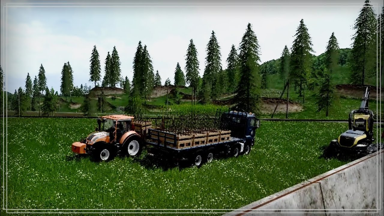 Farming Simulator 17 (CoursePlay) Лесоводство.