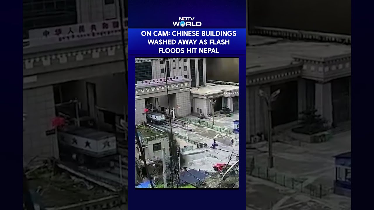 Nepal Flash Floods | On Camera: Chinese Immigration Office Swept Away In Seconds