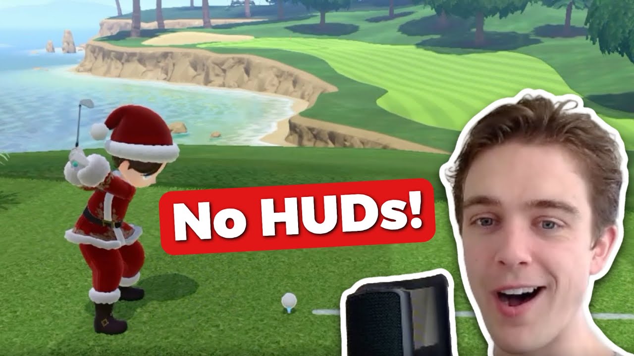 Trying Switch Sports Golf in BLIND Mode!
