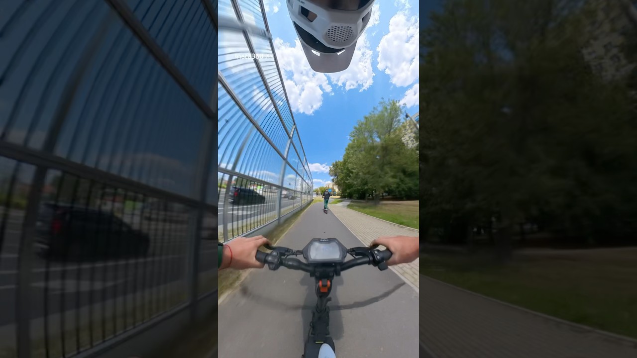 Riding through the Warsaw Streets 