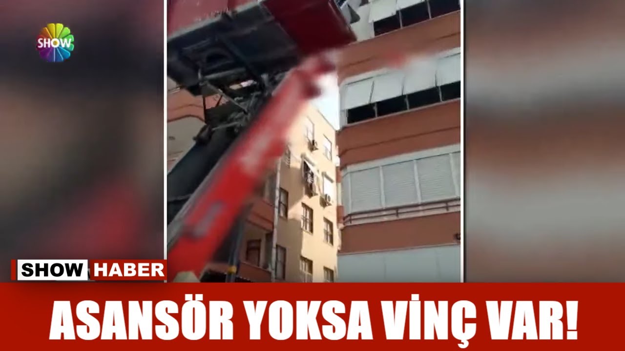 Asansör yoksa vinç var!