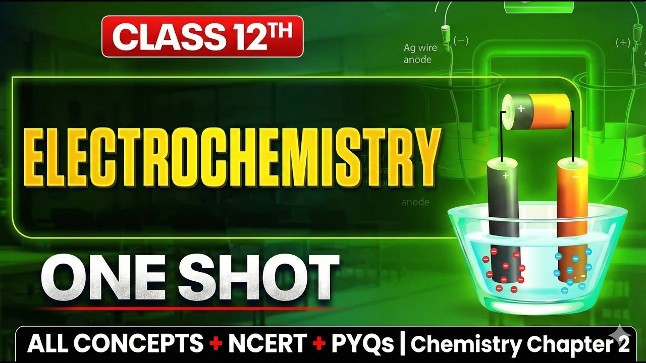 Electrochemistry Class 12 One Shot🔥 | All Concepts + NCERT + PYQs | Chemistry Chapter 2