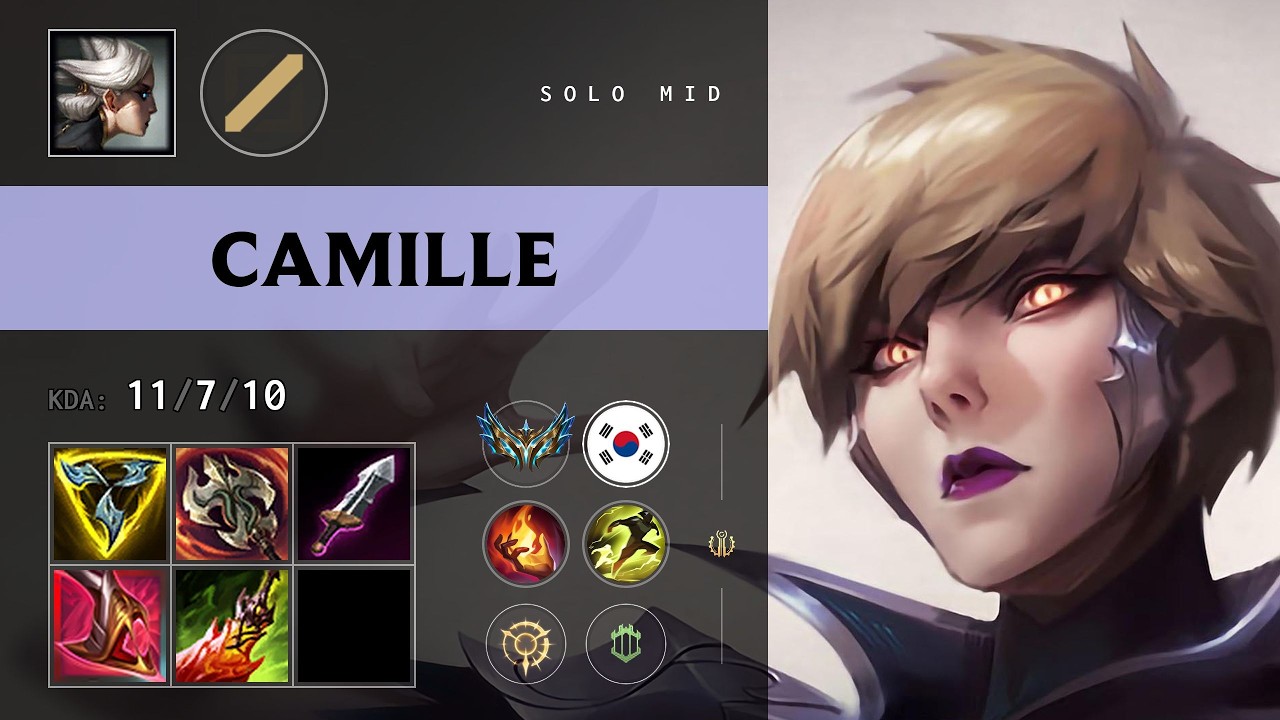 Camille Mid vs Yone - KR Challenger Patch 26.11