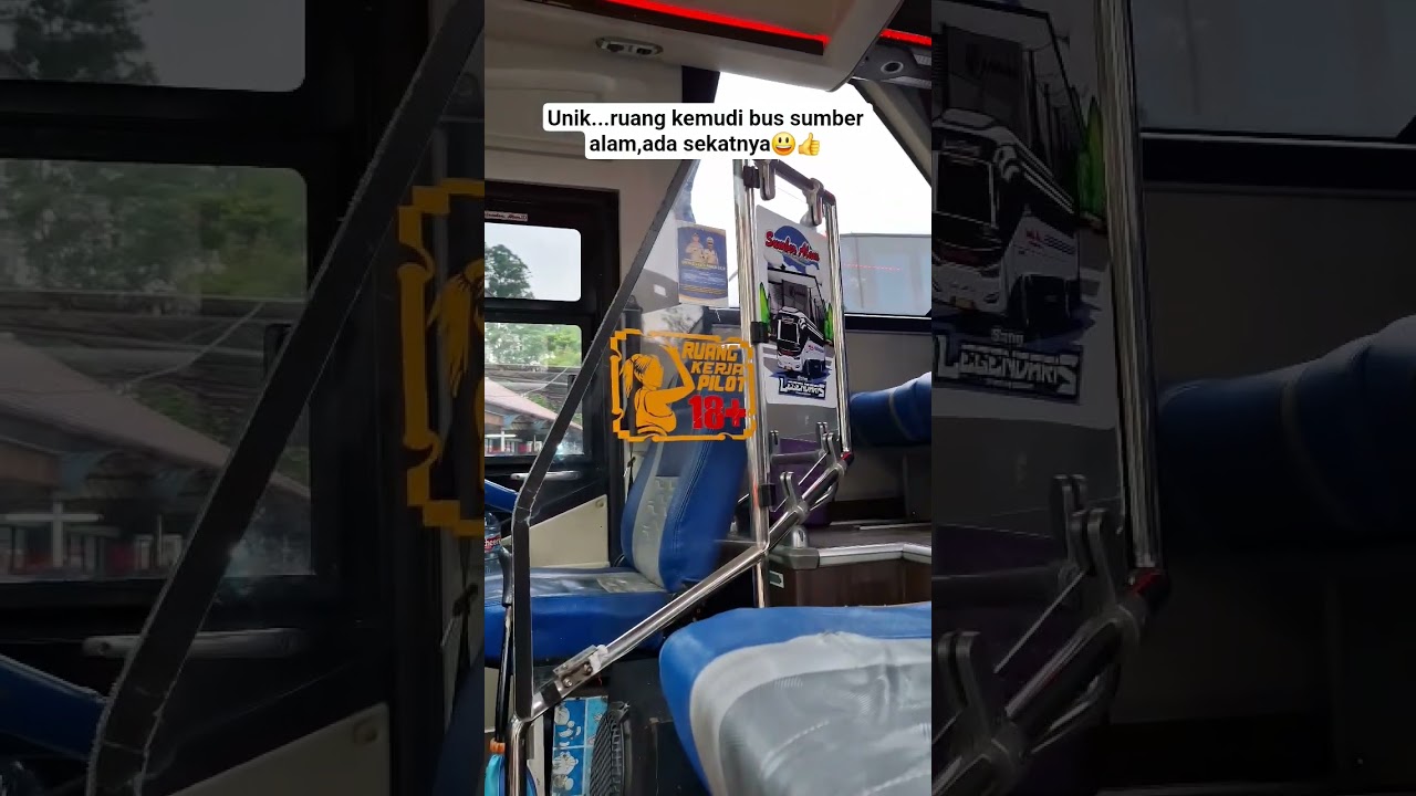 SALFOK SAMA TULISAN YANG TERTEMPEL DI PRATISI BUS SUMBER ALAM #shorts #busmania