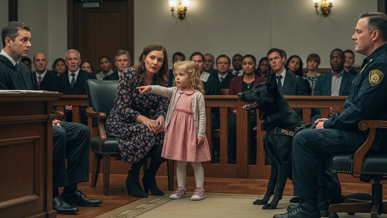 3-Year-Old Girl Points at Police Dog in Court — Her Two Words Shock Everyone