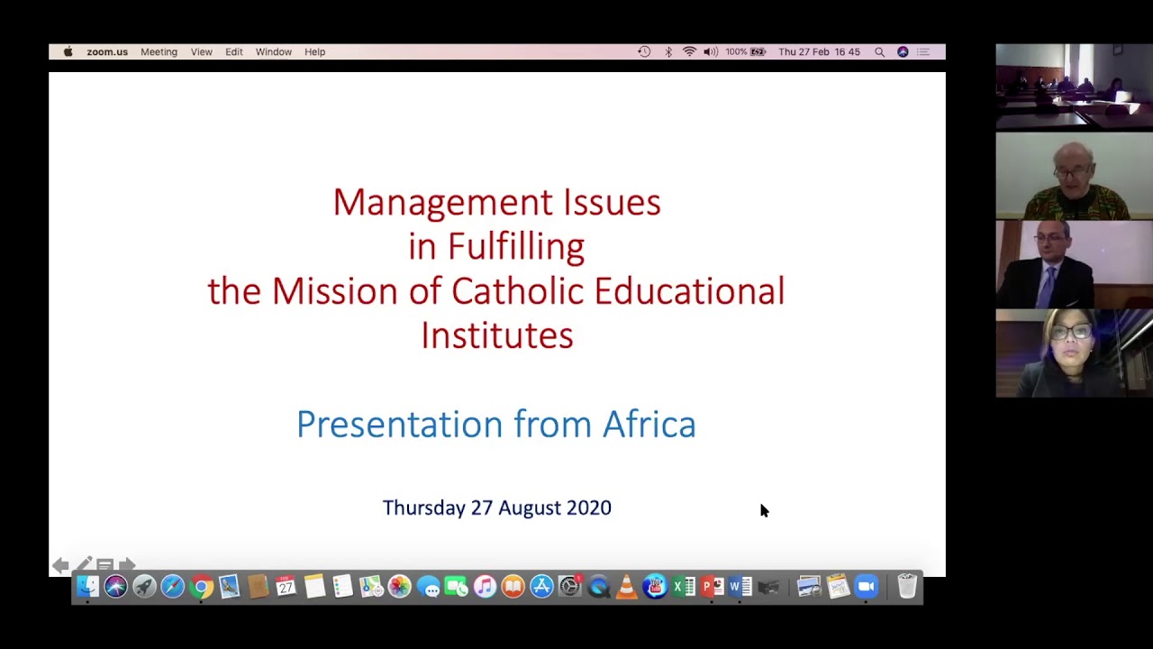 Webinar on Management Issues in Fulfilling the Mission of Catholic Educational Institutes